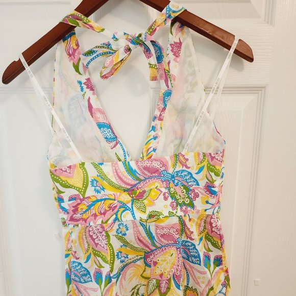 Paisley Multi-color Halter Top Size XS Laundry by Shelli Segal - Picture 11 of 16